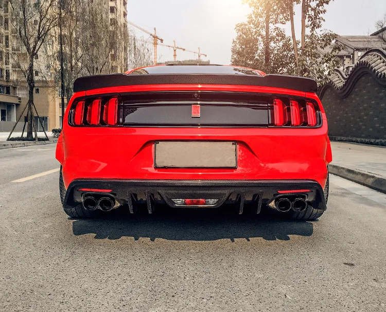 Подходит для FORD MUSTANG углеродного волокна спойлер крыло