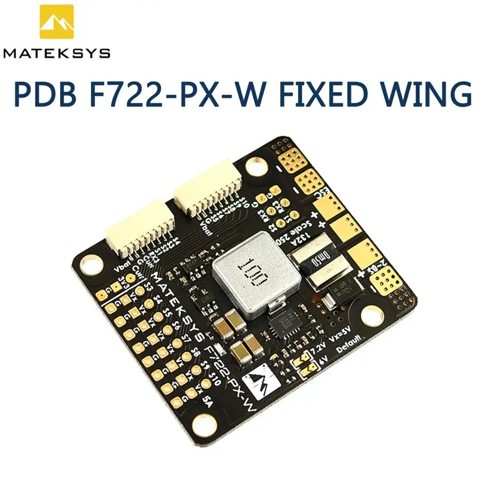 Плата распределения мощности MATEK PDB F722 PX W для радиоуправляемого летательного