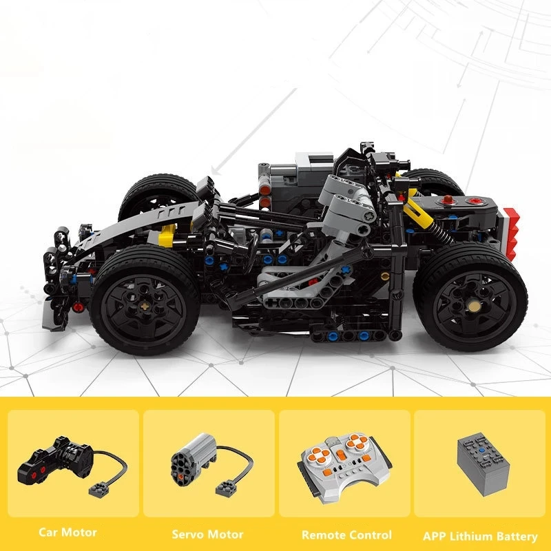 430Pcs Building Blocks 4CH 2.4G APP Phone Remote Control Car Monster Kart Brick Dual Motor Suspension Shockproof RC Car Toy Gift 6