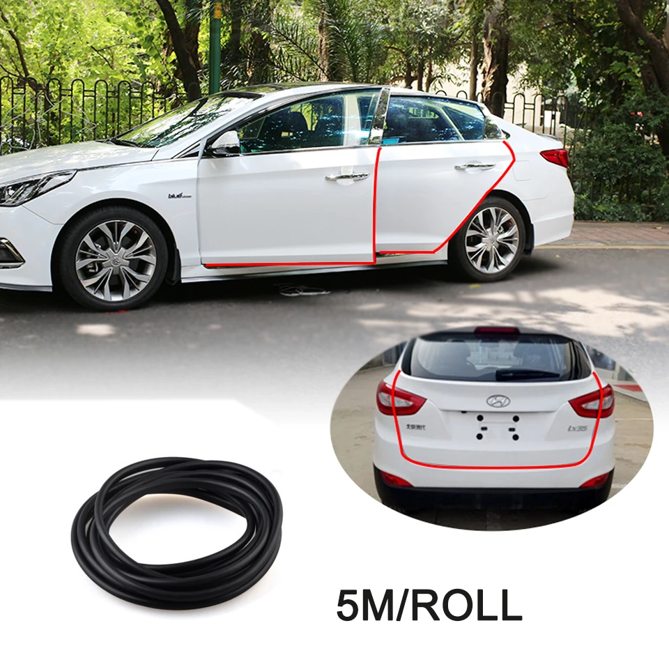 5m U Type Car Anti Collision Car Door Rubber Seal Sound Insulation
