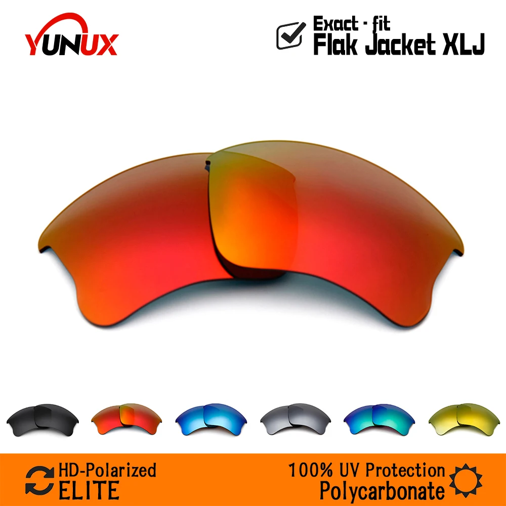 YUNUX поляризованные аксессуары для Oakley Flak Jacket XLJ glasses (только совместимые линзы)-в
