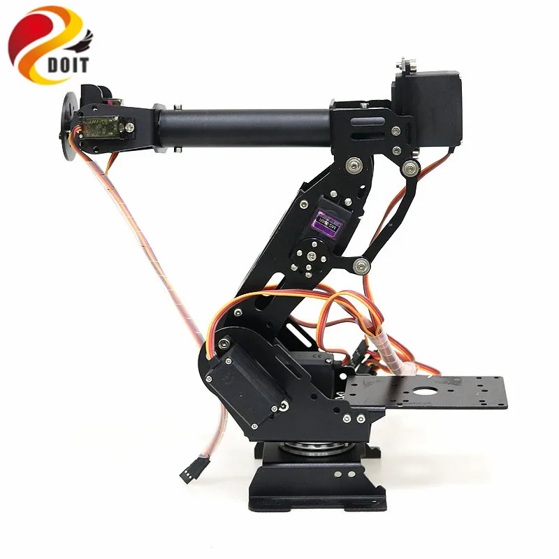 

SZDOIT A Set 7-Axis Aluminum Alloy Metal Robotic Arm Kit 7DOF Manipulator for ABB Industrial Robot 7Pcs Metal Gear Servo DIY