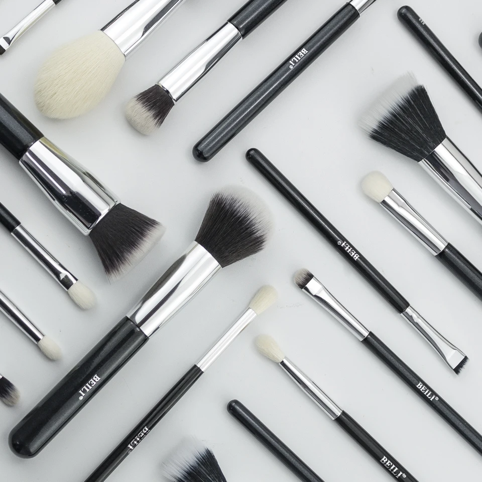 Набор кистей для макияжа из козьей шерсти BEILI Black|makeup brush set|brush setbrushes makeup set |