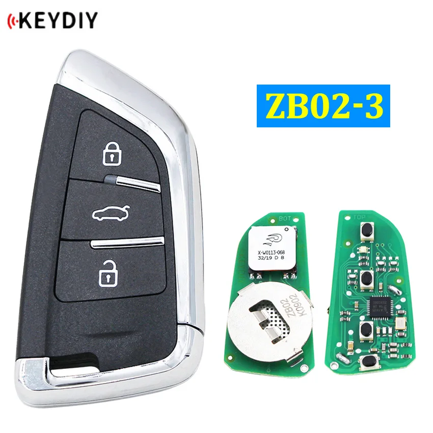 KEYDIY ZB02-3 универсальный смарт-ключ для KD-X2 KD900 мини KD Автомобильный ключ Дистанционная замена подходит для более 2000 моделей