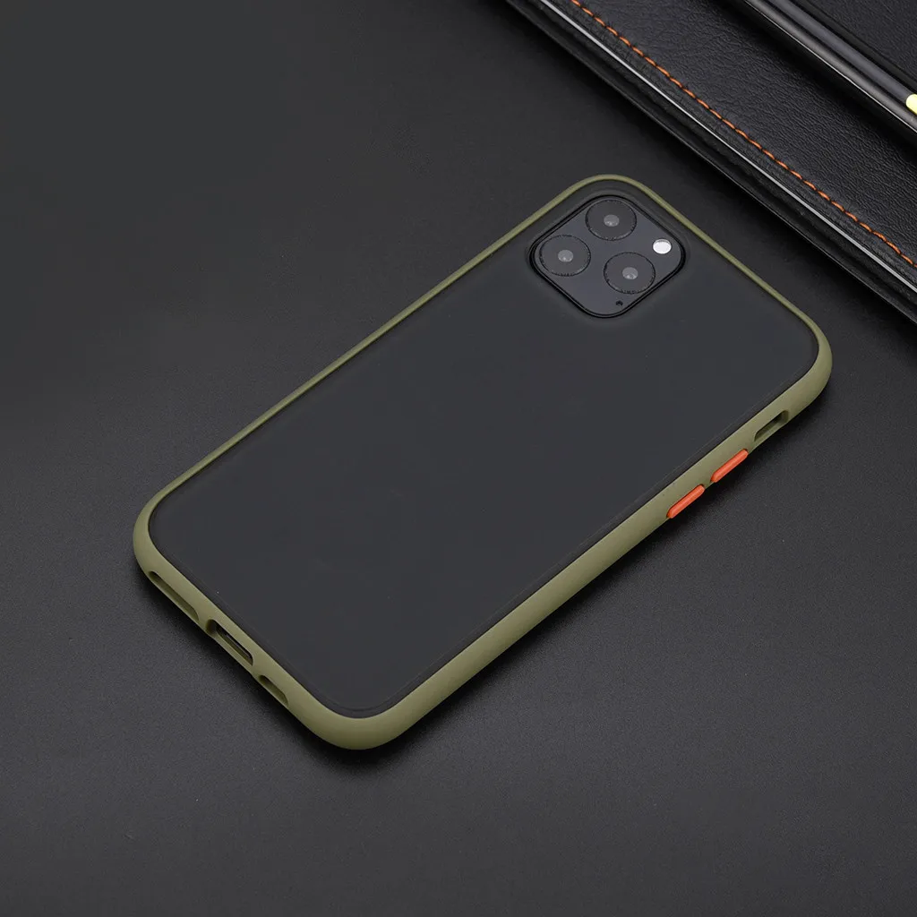 Чехол для Iphone11 Pro 5,8 дюймовый матовый чехол цветной мягкий силиконовый простой Tpu ультра тонкий чехол на заднюю панель телефона