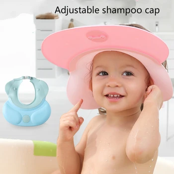 

Multifunction Bath Wash Hair Cap Ear Protection Children Shampoo Cap Shower Caps Baby Shampoo Hat Soft Adjustable Bath Visor
