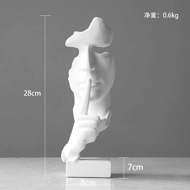 

Современный светильник лый роскошный художественный бесшумный абстрактный Декор высококлассная маска итальянский модельный дом