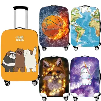 

Fashion Cute Luggage Case Protective Cover Creative Waterproof Thicken Elastic Suitcase Cover Apply 18-32Inch Travel Accessories