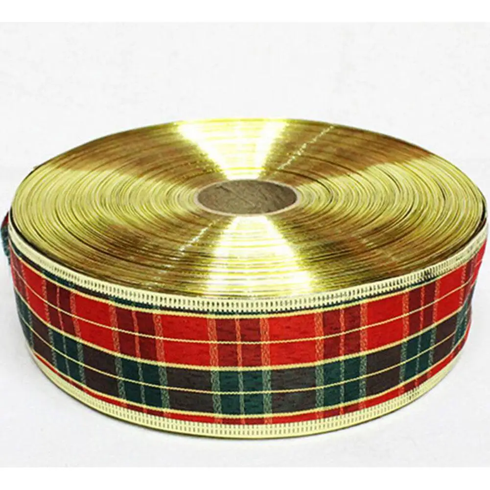 TWISTER.CK Ribbon DIY Handmade Material Gift Packaging Headdress Grid Ribbons Ribbon Scottish Tartan Ribbon Ornament