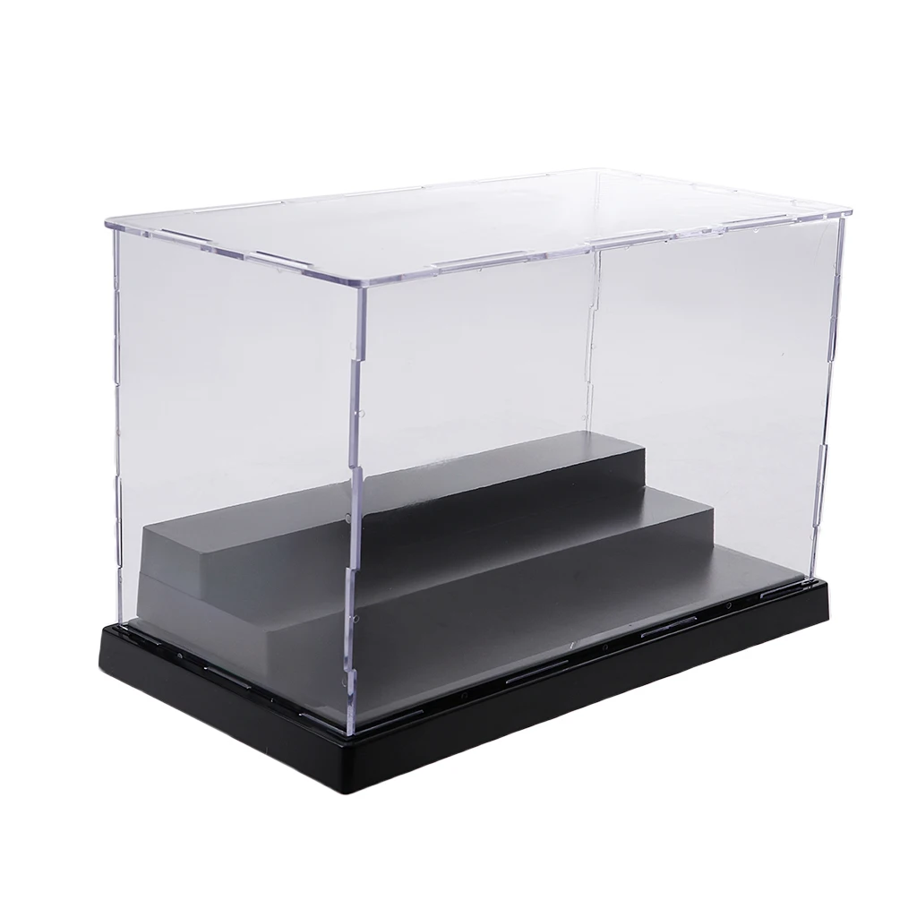 

Model Display Clear Case Acrylic 3 Step For Action Figure Doll Box Dustproof
