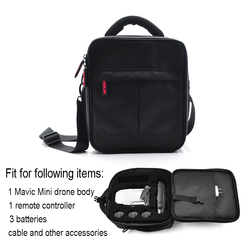 Shoulder Bag Carrying Case for DJI Mavic Mini Handbag Carrying Box Storage Bag Drone Remote Controller Portable Case Protector