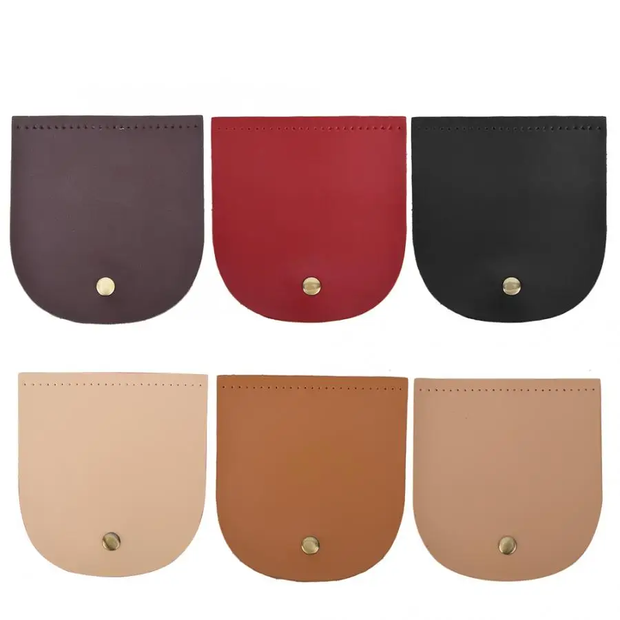 12.6x13.7cm Bag Flip Cover Split Leather Magnetic Buckle DIY Hand-Made Handbag Shoulder Accessories | Дом и сад