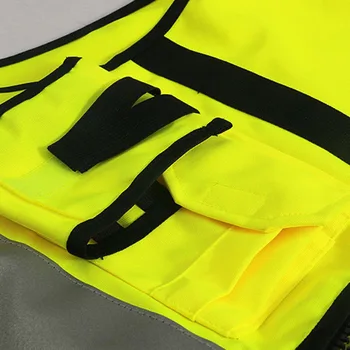 

Safety Vest Reflective Driving Jacket Night Security Waistcoat with Pockets PR Sale