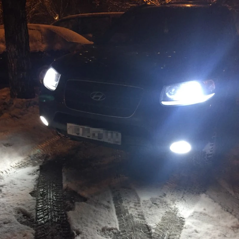 2 шт. H27 881 светодиодный автомобильный противотуманный фонарь дневные ходовые огни белый водонепроницаемый светодиодный для HYUNDAI