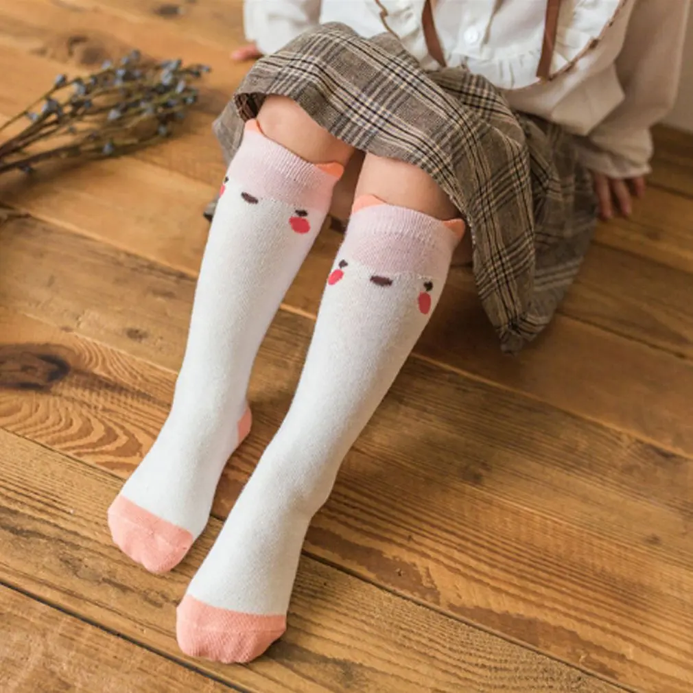 Children's Socks Spring And Summer Thick Cotton Cute Cartoon Anti-skid Breathable Floor Baby Mid tube Socks