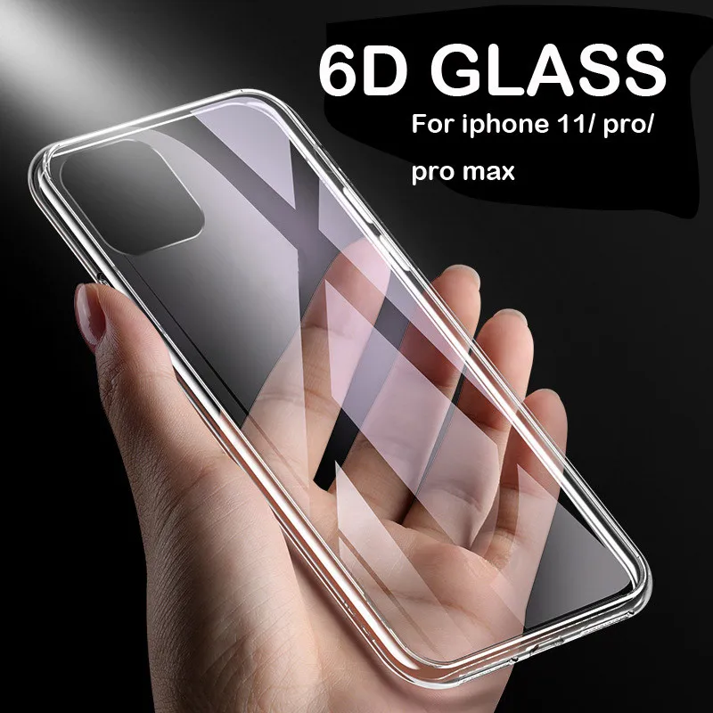 Чехол из закаленного стекла для iPhone 11, чехол для iPhone 11 Pro 11 Pro Max, чехол Ultra 6D, защитный чехол, новинка, 19Ot