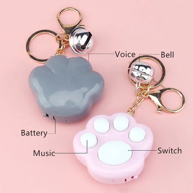 Kawaii Fidget Toys Mini Cat Paw Game Keychain Led Electronic Memory Games for Kids Adults Anxiety Stress Relief Toys Juguetes 4