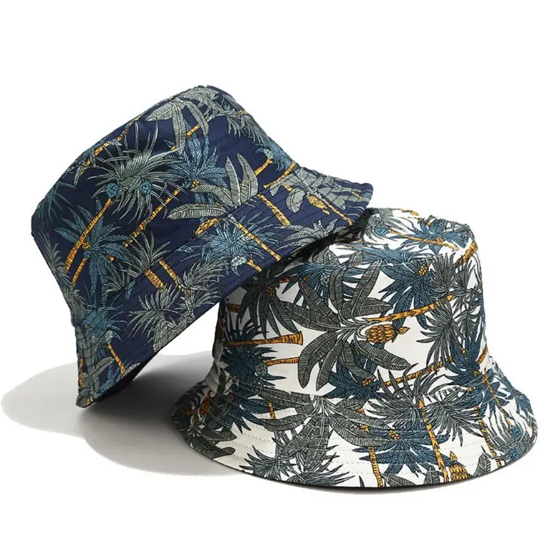 bucket hat palm tree