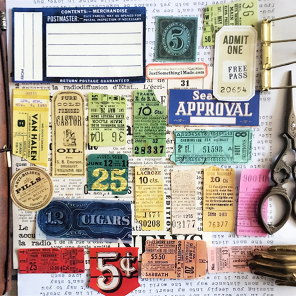 23Pcs/Bag Vintage Air Shipping Label Tag Sticker DIY Craft Scrapbooking Album Junk Journal Planner Decorative Stickers | Канцтовары для