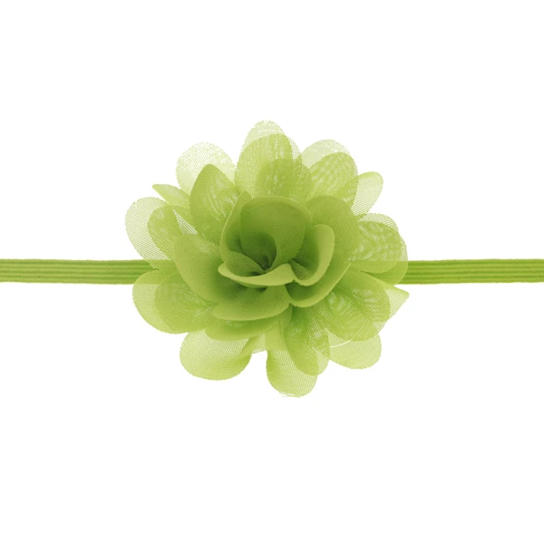 light green Детская повязка на голову; аксессуары для волос для маленьких девочек; шифоновая повязка на голову с цветами; реквизит для фотосессии; эластичные аксессуары для волос для младенцев - Цвет: light green