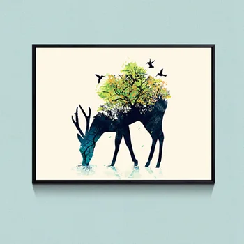 

Wonderlife Electric Meter Box Decorative Painting Distribution Box Cover Switch Box Hide Painting Canvas Poster Painting Home