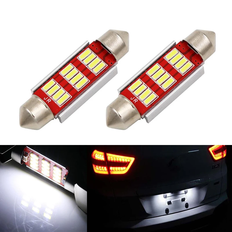 2x светодиодный чипы C5W 36 мм 4014SMD 12 Светодиодный Canbus без ошибок Автомобильная