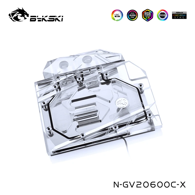 Водный кулер Bykski GPU для Gigabyte Geforce RTX2060 OC 6G(rev 1 0) 2070 Mini ITX 8G Card водный блок N-GV2060OC-X |