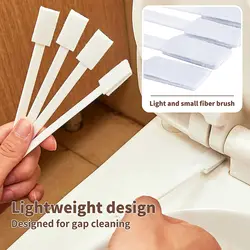 Brosse de nettoyage de clavier de porte de fenêtre, outils de nettoyage de rainure de fenêtre de capot de cuisine d'angle de toilette de ménage 7 pièces 