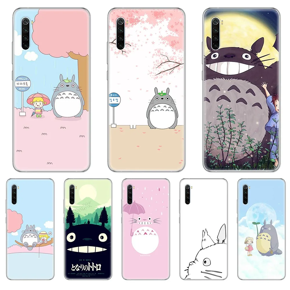 Милый прозрачный чехол для телефона Tonari no Totoro Miyazaki Hayao Etui xiaomi Redmi 3S 4A 5A 6A 5 Plus 4X 7 8 8a CC9