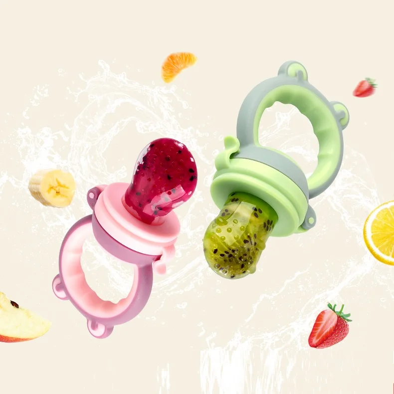 Newborn Babies Feeding Pacifier Multi-colored Baby Fresh Food Fruits Soup Feeder Dummy Soother Weaning Nipple
