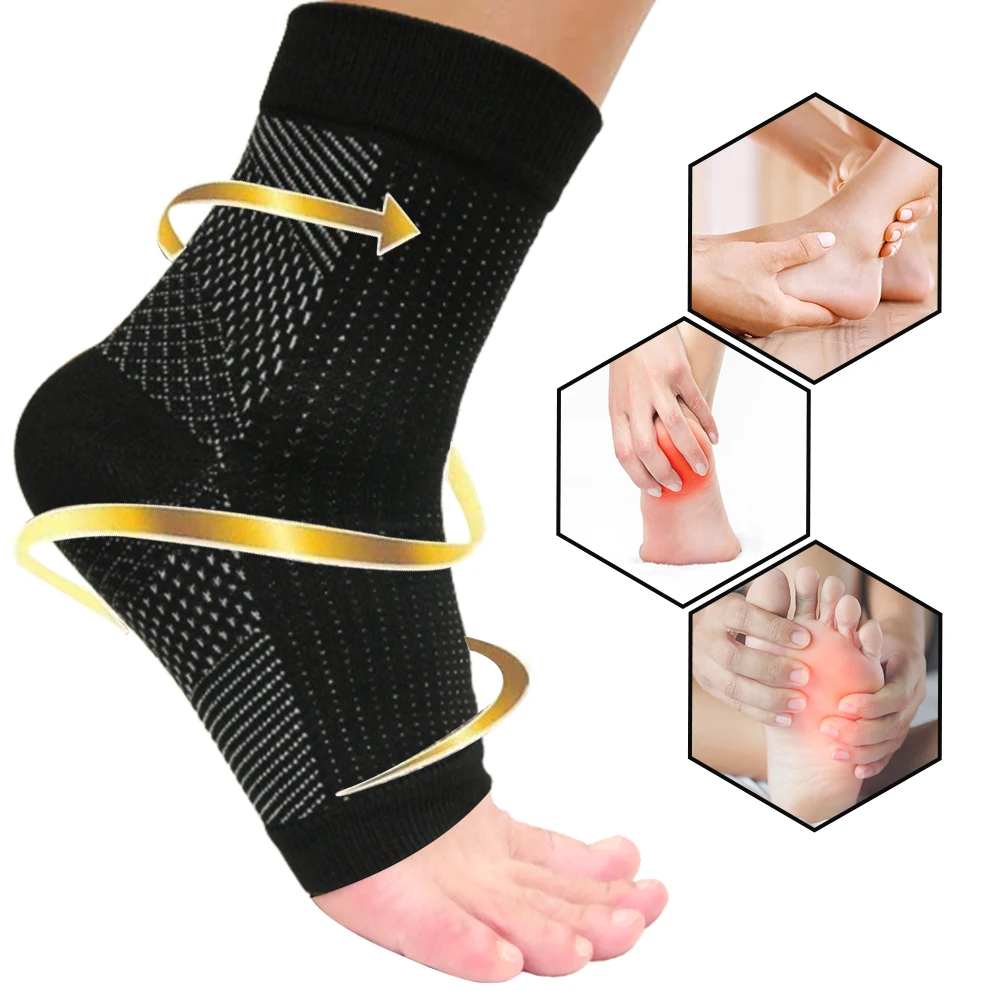

1 Pair Compression Foot Ankle Angel Sleeve Plantar Fasciitis Anti Fatigue Men Women Ankle Socks Ankle Brace Support Sport
