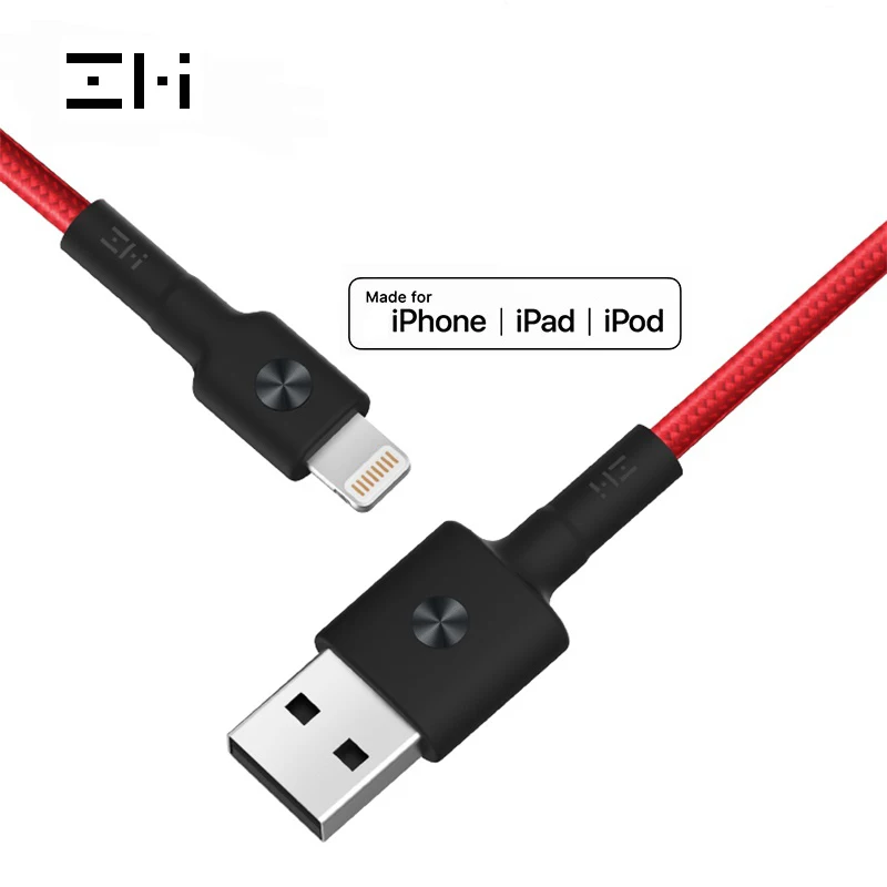 Оригинальный кабель ZMI MFI usb Lightning для iPhone 11 xs xr 8 7 6 5 apple ipad pro зарядное устройство