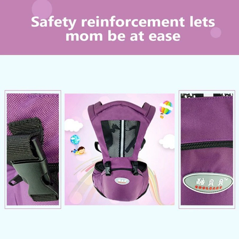 Infant Hip Seat Newborn Waist Hip Seat Wrap Belt Sling Backpack Front Back Chest Multifunction Breathable Carriers