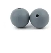 15 Dim Gray 50 шт. круглые силиконовые бусы 12 мм Прорезыватели для изготовления ювелирных изделий детские изделия силиконовые коралловые бусины Perle Силиконовые Зубные - Цвет: 15 Dim Gray