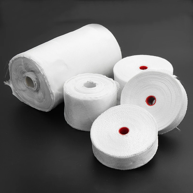 2pcs (2.5x 5m) High Temperature Resistant Glass Fiber Cloth Tape Electronic Glass Glass Fiber Plain Weave Cotton Cloth adhesive cloth tape insulation tape insulating tape