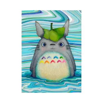 

Diamond Painting DIY Round Drill 5D Set Cross Stitch Cute Totoro Cross Stitch Kits Handmade Craft Art