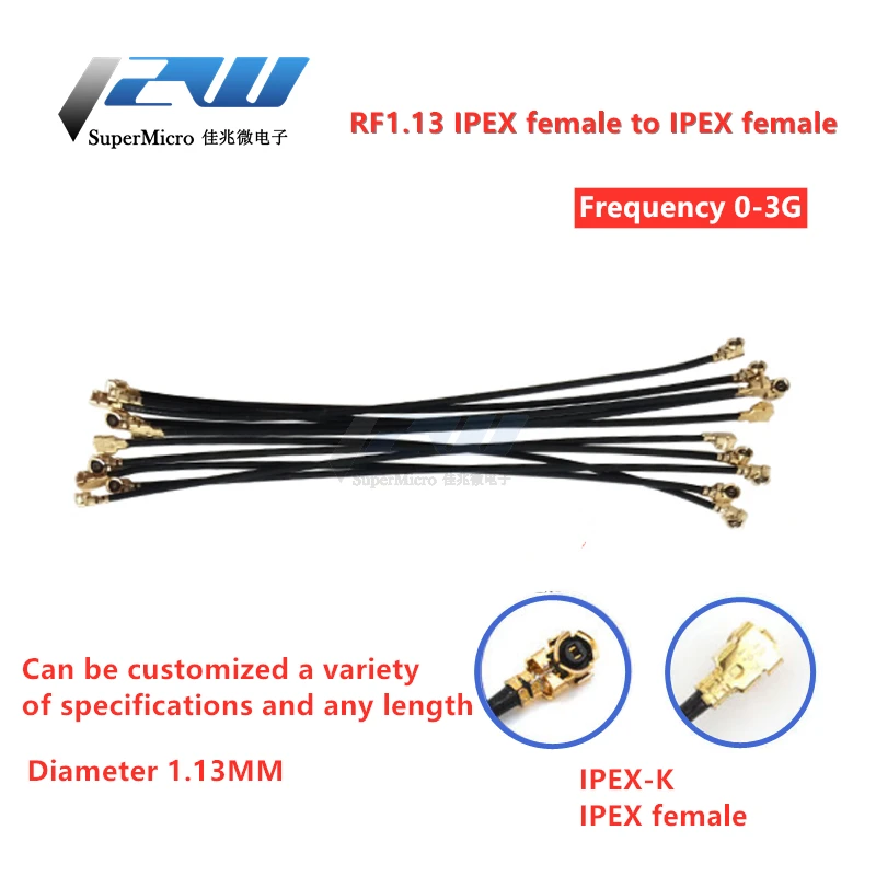 2 шт./лот ipx двухсторонний соединительный кабель IPEX IPX female to u.fl / 1 13 Кабель|Электрические провода| |