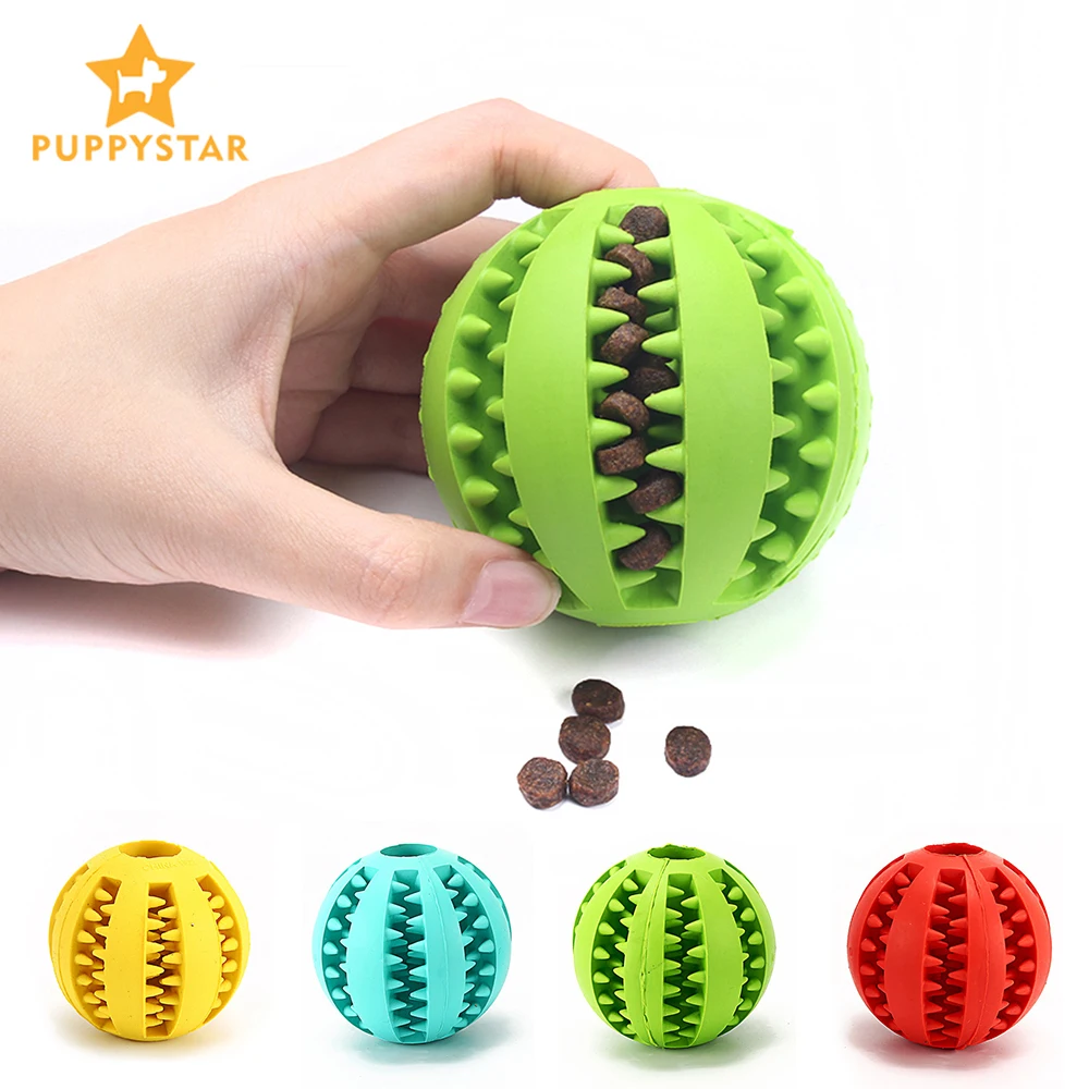 

Ball Toy For Dogs Pet Dog Toys For Small Large Dogs Chihuahua Rubber Dog Chew Toys Toothbrush Interactive Food Ball Pet Products