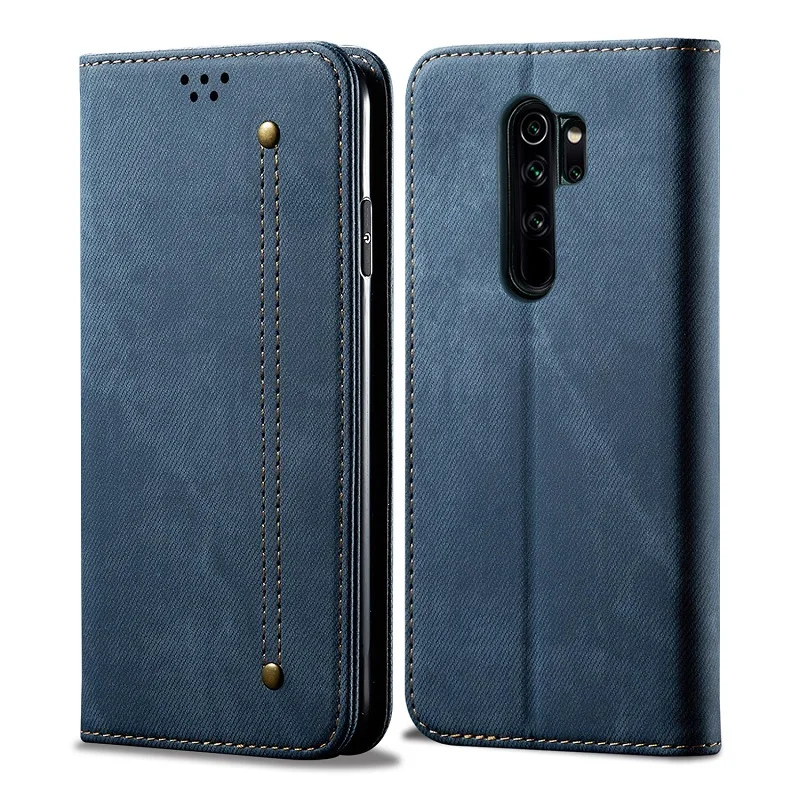 Для Redmi Note 8 Pro Чехол-книжка для Xiaomi Redmi Note 8 7 Pro 7A Чехол-книжка кожаный чехол-кошелек с отделениями для Карт Подставка Fundas - Цвет: Синий