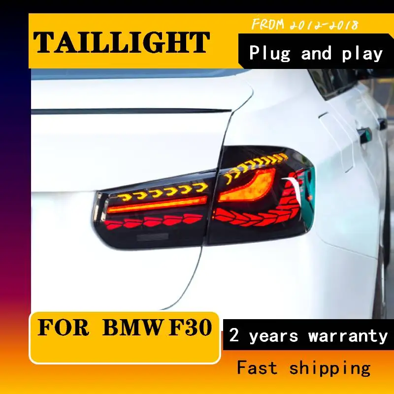 

Автомобильная фара для Bmw 3 серии F30 F35 2012-2018, светодиодсветодиодный динамическая задняя фара, задняя противотуманная фара, подсветка сигнала поворота, аксессуары для заднего хода