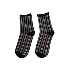 Полосатые забавные Женские носочки носки новые модные женские повседневные теплые носки удобные зимние носки роскошные дизайнерские носки крутые