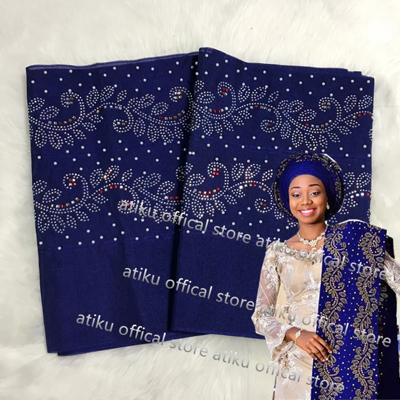 Новое поступление! Африканские дамы d ASO OKE головной убор обертывание для свадьбы и вечерние 2 шт. в упаковке AH30