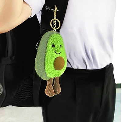 Stuffed Toy Avocado Plush Toy Cartoon Fruits Soft  Mini Kawaii plush keychain Doll Toys For Girls Boys Doll Pendant  toys