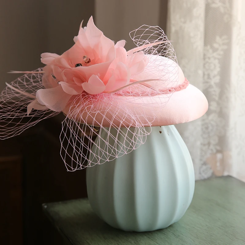blue wedding hat