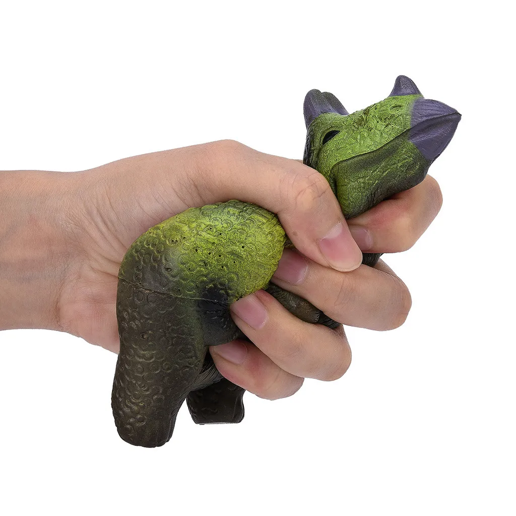 Jumbo сжимаемые игрушки мягкие трицератопы медленно поднимающаяся коллекция снятие стресса детские игрушки компресс