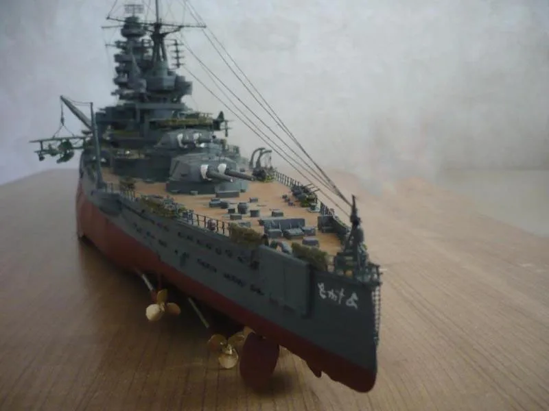 Японский боевой корабль Nagato 1:200 длина около 1 метров корабль|Вертолеты самолеты