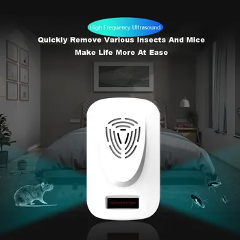

Ultrasonic Pest Control Repeller Control Electronic Repellent Mice Rat Reject 20-55KHZ swept ultrasonic wave its safety
