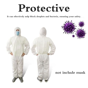 

Protective Suit Jumpsuit Hazmat Suit Disposable Safety Clothing Protection Jumpsuit Work Clothes Protection Protective Jumpsuit