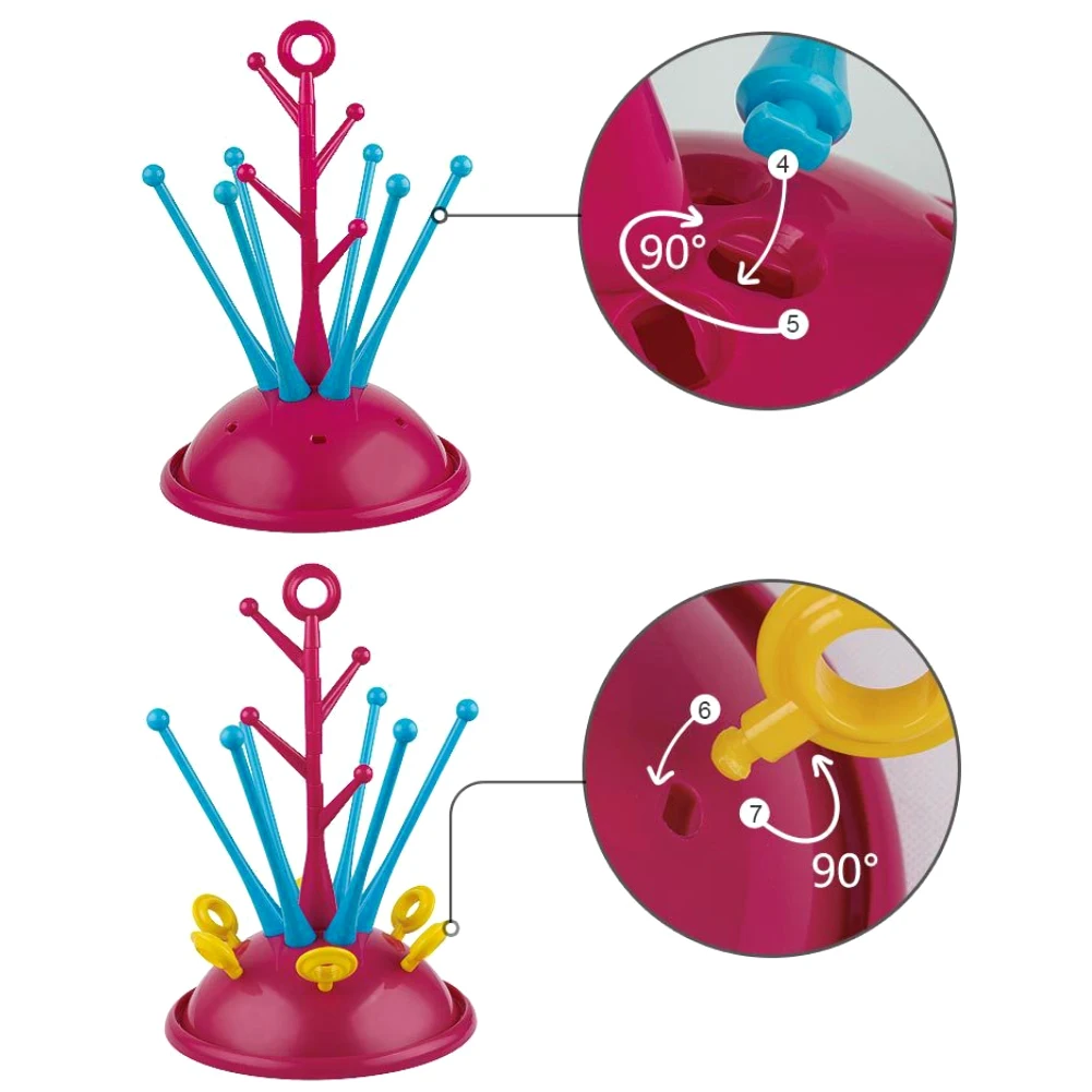Детская бутылочка для кормления сушильная подставка Стеллаж, полки для ниппель полка-сушилка для посуды низкий профиль и приятный внешний сушилка для бутылочек