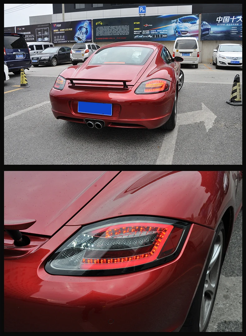 Tail Lamp For Car Porsche Cayman 987 2005-2008 Tail Lights Led Fog Lights DRL Daytime Running Lights Tuning Car Accessories
